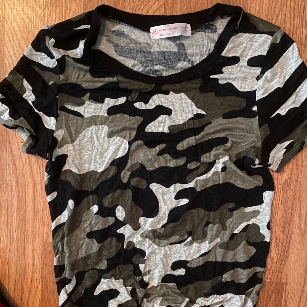 No Boundaries Camo Tie T-shirt